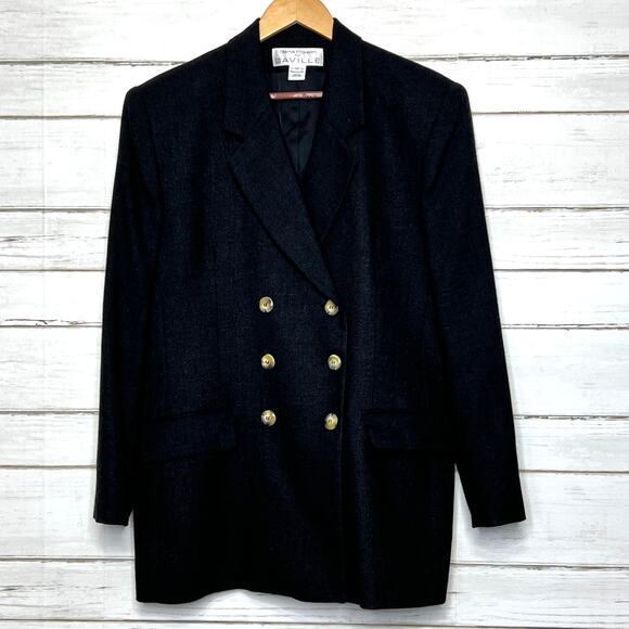 Rena Rowan for Saville Double Breasted Blazer Jacket Wool Plus Size 16 - Picture 1 of 11